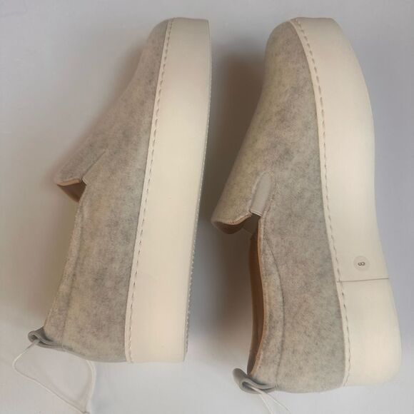 KOIO Heather Grey Platform Slip On Italian Made for Women Heather Grey Size 8 - Picture 3 of 5